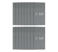 wolfcraft Set de 16 Grilles à Poncer 115 x 280 mm pour Plaques de Plâtre