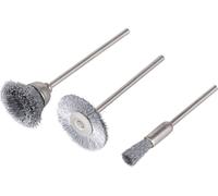 Wolfcraft SET de mini-brosses en fil d'acier 3 pièces 2114000 3 pc(s)