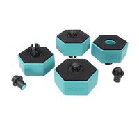 wolfcraft Supports de pièce multifonction I 6892000 I Support antidérapant pour pièces à usiner, 4 pièces