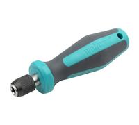 wolfcraft Tournevis à poignée avec porte-embout I 1240000 I Pour un vissage ergonomique