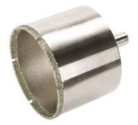 Wolfcraft Trépan diamant céramique avec éponge, tige 10 mm pour perceuse Ø 74