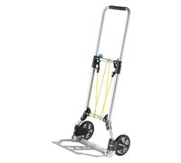 wolfcraft TS 600 - Diable Pliant, Chariot de Transport Compact 70 kg | Poignée réglable, traverse courbée pour objets ronds, mécanisme de pliage automatique et garantie 10 ans. 5505000