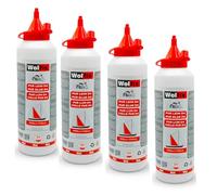 Wolfix Colle a Bois Extra Forte 4 pièces 500g D4 PVC PUR PU Express - Colle Polyuréthane Résistante à l'Eau et à Séchage Rapide - Colle à Bois PVC, de montage, de bricolage