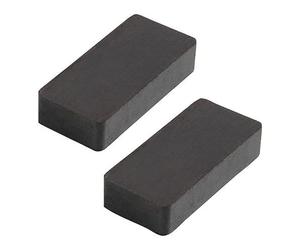 WOLFPACK 5411130 Aimant ferrite rectangulaire 45 x 20 x 8 mm (Blister 2 Pièces) Cranberry
