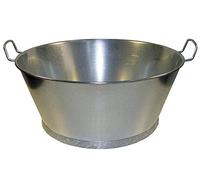 WOLFPACK Imex El Zorro 10224 Bassine galvanisée avec Deux poignées 45 x 20 cm 22 l 5060004 Extra Large Cranberry