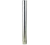 WOLFPACK LINEA PROFESIONAL 22010082 Wolfpack Tube Acier galvanisé Ø 150 mm, idéal pour poêles à Bois, cheminée, Haute résistance, Conduit de fumée, Sin Llave