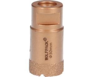 WOLFPACK LINEA PROFESIONAL - Couronne diamantée pour meuleuse Ø 30 mm. Raccord fileté M14. Découpe Dry