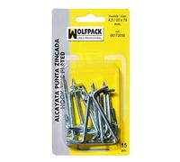 Wolfpack Lot de 50 6172000 pitons à visser pointe (2,1/14 x 25 mm)