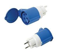 Wolfpack Schuko-Cetac 19010554 Adaptateur industriel simple 2P avec bouchon