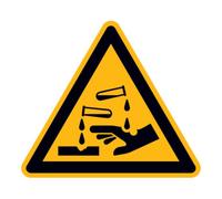 wolk SafetyMarking Panneau de signalisation aluminium SL 200 mm Avertissement substances corrosives Quantité:1