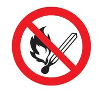 wolk SafetyMarking Panneau d'interdiction Aluminium D315 mm Feu, lumière nue et fumer interdits Quantité:1
