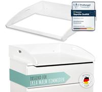 WOLKENGLÜCK® Table à langer pour commode IKEA Malm [73 x 70 x 13 cm] - Table à langer Malm de haute qualité avec fixation de sécurité - Table à langer 100 % anti-basculement - (Malm)
