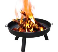 Wolketon 82 cm Bol de feu, Bols de feu en fonte galvanisée avec poignées et pieds amovibles, Foyer pour le jardin, Panier de feu et tonneau de feu