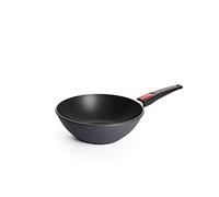 Wok DIAMOND LITE 26 CM, poignée amovible, titane, WOLL