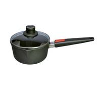 Woll 1118NL Titanium Nowo Casserole en Fonte avec poignée Amovible et Couvercle en Verre de sécurité, ø 18 cm, Hauteur 10 cm, capacité 2 l