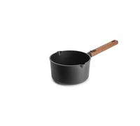 WOLL - Casserole à sauce Eco Logic QXR Ø 18 cm, 2,0 l, manche amovible en bois, revêtement antiadhésif sans PFAS, compatible induction et four