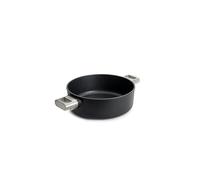 WOLL - Casserole ronde Eco Logic QXR Ø 24 cm avec 2 poignées en acier inoxydable - casserole en aluminium avec revêtement antiadhésif Diamond QXR sans PFAS - compatible induction - cocotte
