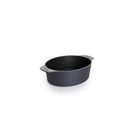 WOLL Cocotte Diamond Lite 27 × 22 cm, 3 litres avec couvercle en verre et poignées en silicone - Cocotte anti-adhésive en fonte d'aluminium, passe au four, pour tous les types de plaques de cuisson