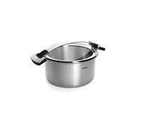 WOLL - Concept PRO faitout Ø 24 cm inox avec couvercle, hauteur 13,5 cm, 6,0 l - induction - tous feux - compatible four jusqu’à 220 °C - argenté