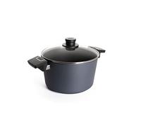 Woll Diamond Lite Casserole avec Couvercle en Verre, inductive, diamètre : 24 cm, Hauteur : 13,5 cm, 5,5 l, Convient pour Tous Les Types de Feux, Fonte d'aluminium, revêtement Anti-adhésif, Passe au