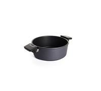 Woll Diamond Lite Cocotte Ø 24 cm Hauteur 9 cm 3,8 l avec 2 poignées latérales Compatible vitrocéramique, gaz, électrique, halogène Ne convient pas aux plaques à induction, fonte d'aluminium,