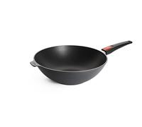 Woll Diamond Lite Wok - Induction -, Ø 32 cm, hauteur 10 cm, avec manche amovible - Convient à tous les types de cuisinières, antiadhésif, fonte d'aluminium, adapté au four