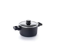 Woll Diamond Logic XR Casserole avec couvercle en verre, inductive, Ø 20 cm, hauteur 12 cm, 3 l, avec 2 poignées latérales, convient pour tous les types de feux, fonte d'aluminium, revêtement