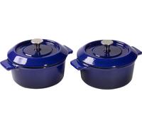 Woll Iron Set Mini casseroles 2 pièces fonte 10 cm bleu