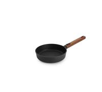 Woll - Poêle plate Eco Logic QXR Ø 20 cm avec manche amovible en bois - poêle antiadhésive sans PFAS, compatible four - poêle induction - poêle pour induction - poêle à frire
