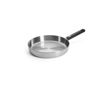 WOLL - poêle plate Logic Steel Ø 28 cm en acier inoxydable, hauteur 5 cm - induction - poêle à frire antiadhésive sans PFAS avec manche amovible - compatible tous feux - durable et résistante au four