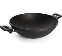 Woll WOK 1132, poêle à frire modèle WOK, diamètre maximal de 32 cm, en fonte/fonte d'aluminium, compatible avec les plaques à induction, revêtement antiadhésif, avec couvercle inclus