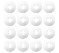 WOLMIK Lot de 16 cache-tuyaux de radiateur en plastique blanc pour tuyaux de radiateur - Pour tuyaux de 14 à 16 mm de diamètre