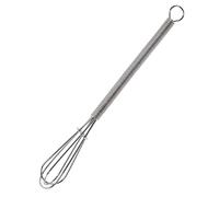 WOLMIK Petit fouet manuel de 15,5 cm, fouet robuste, en acier inoxydable de qualité pour mélanger la pâte, battre les blancs d'œufs, le beurre, battre la crème