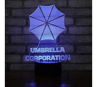 Wolobox Lampe parapluie Corporation | Décoration d'ambiances | Lampe de table de nuit | Lumière nocturne Couleurs | Éclairage enfants et adultes | USB | Lumière fixe ou carrousel | Câble - Piles |