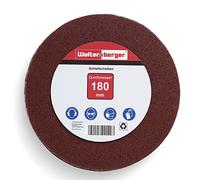 Woltersberger® 50 pièces disques abrasifs excentriques Ø 180mm | Granulométrie P120 | sans trou en rouge | pour un ponçage optimal, polyvalent | Papier abrasif auto-agrippant Adhérence