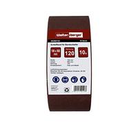 Woltersberger® Lot de 10 bandes abrasives en tissu │ Dimensions : 100 x 560 mm │ Grain P100 │ pour ponceuses à bande │ Papier Abrasif │ Ensemble de Bandes Abrasives