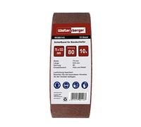 Woltersberger® Lot de 10 bandes abrasives en tissu │ Dimensions : 75 x 533 mm │ Grain P150 │ pour ponceuses à bande │ Papier Abrasif │ Ensemble de Bandes Abrasives