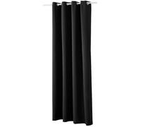 WOLTU 1 pièce Rideau occultant à œillets pour fenêtre Porte, Thermique Isolant,135x225cm,Noir VH5878sz