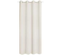 WOLTU 1 pièce Rideau occultant en Polyester, Rideau Opaque Suspension à œillets, 135x245cm, Crème, VH5865cm
