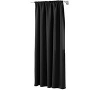 WOLTU 1 pièce Rideau occultant,pour Maison intérieure pour fenêtre et Porte Isolant Thermique,135x225cm,Noir VH5881sz