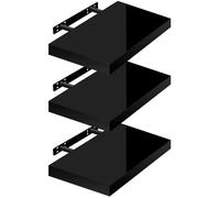 WOLTU 3 x Étagère Murale, Tablette Murale Panneau de Bois, Étagère Flottante, Étagère à Livres, 25x22,9x3,8cm, Nior RG9488sz-3