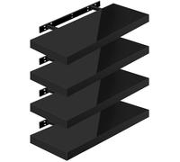 WOLTU 4 x Étagère Murale, Tablette Murale Panneau de Bois, Étagère Flottante, Étagère à Livres, 60x22,9x3,8cm, Nior RG9478sz-4
