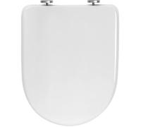 WOLTU Abattant WC,Lunette WC fermeture en Douceur,Fast fixation,charnière,antibactérienne,Blanc