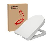 Siège de WC WOLTU, système d'abaissement automatique, plastique, charnière Softclose, antibactérien