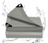 WOLTU Bâche de Protection, 1,5x2 m, en PE 140 g/m², Bâche Imperméable Anti-UV, avec Œillets, Résistante aux Intempéries et aux Déchirures, pour Meubles de Jardin Bois Piscine Trampoline, Gris