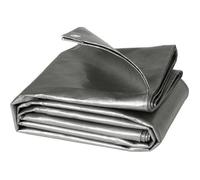 WOLTU Bâche de Protection Exterieur,180g/m² PE Bâche Imperméable avec Oeillets,et Résistante Revêtue Deux côtés en Aluminium Couverture Étanche pour Couvrir Bois,Camion,Piscine,3x4m,Gris