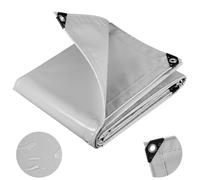 WOLTU Bâche de Protection en PVC Imperméable Ultra Résistante 2x3m Gris Clair