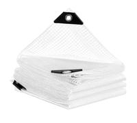 WOLTU Bâche de Protection Imperméable 3x5 m, Bâche Transparente en 140g/m² PE avec Œillets en Métal Antiroullie, Étanche Indéchirable Anti-UV pour Mobilier de Jardin Trampoline
