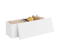 WOLTU Banc de Rangement, Pouf Coffre, Design Pliable, en Polaire Teddy