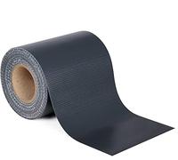 WOLTU Bandes Brise-Vue en PVC de 450g/m², Rouleau Brise-Vue Occultant 19cm x 70m, Résistant au Vent et au Soleil, pour Clôture, Jardin, Balcon, avec 50 Clips de Fixation, en Gris Charbon